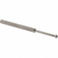 Accupro - 1/8° 1/8" Cut Diam, 0.062" Cut Width, 1/8" Shank, Solid Carbide Double-Angle Cutter - Exact Tooling