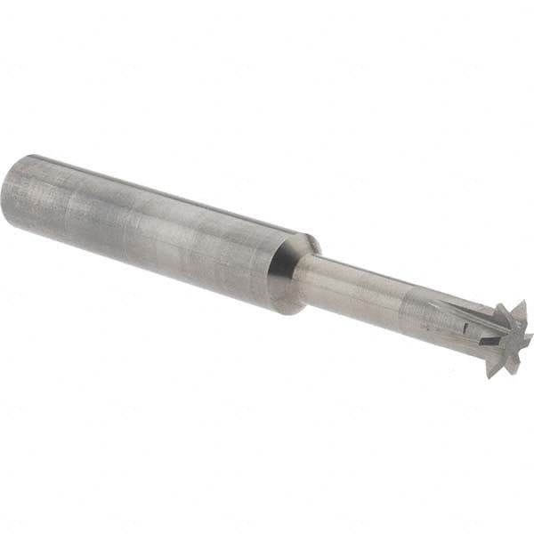 Accupro - 5/16° 5/16" Cut Diam, 0.072" Cut Width, 5/16" Shank, Solid Carbide Double-Angle Cutter - Exact Tooling
