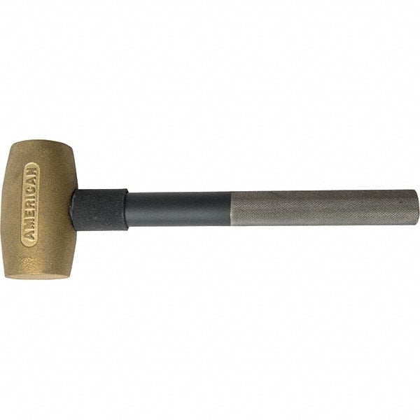 American Hammer - 3-1/2 Lb Brass Nonsparking Hammer - Exact Tooling