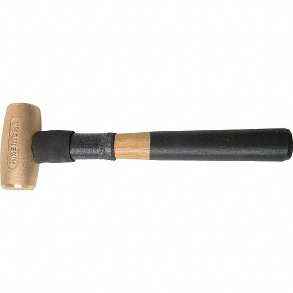 American Hammer - 3 Lb Nonsparking Brass Hammer - Exact Tooling