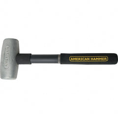American Hammer - 8 Lb Brass Nonsparking Soft Face Hammer - Exact Tooling