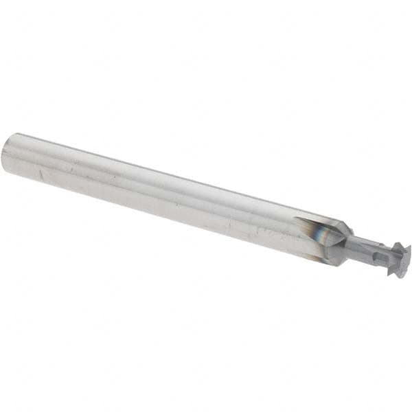 Accupro - 3/16° 3/16" Cut Diam, 0.055" Cut Width, 3/16" Shank, Solid Carbide Double-Angle Cutter - Exact Tooling