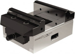 Schunk - 125mm Jaw Width, 160mm Max Jaw Opening, 33mm Throat Depth, Manual Precision Self Centering Vise - Exact Tooling