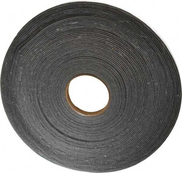 Made in USA - 100' x 1/2" x 1/8" Gray Polyurethane Foam Roll - Exact Tooling