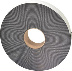 Made in USA - 50' x 2" x 1/8" Black Neoprene-Blend Spring Roll - Exact Tooling