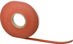 Made in USA - 30' x 3/4" x 1/8" Tan-Orange Silicone Foam Roll - Exact Tooling