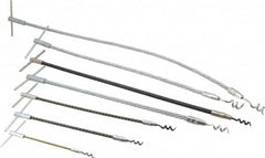 Made in USA - 7 Piece Flexible Shaft Packing Tool Set - Contains 6-1/2, 10-1/2, 15, 18, 22 & 30" Tools - Exact Tooling