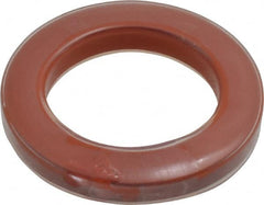 Made in USA - 7/8" ID x 1-3/8" OD Flange Gasket - PTFE, Red, 0.218" Thick - Exact Tooling