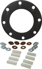 Made in USA - 8" Pipe, 8" ID x 13-1/2" OD Flange Gasket - Neoprene Rubber, 1/8" Thick - Exact Tooling