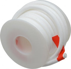 Made in USA - 7/32" x 15' Spool Length, PTFE Compression Packing - -450 to 550° F, White - Exact Tooling