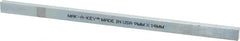 Value Collection - 12" Long, Zinc-Plated Oversized Key Stock - C1045 Steel - Exact Tooling