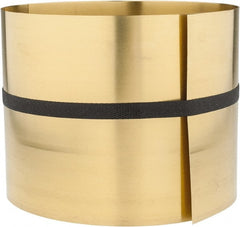 Made in USA - 5 Ft. Long x 6 Inch Wide x 0.012 Inch Thick, Roll Shim Stock - Brass - Exact Tooling