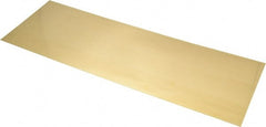 Made in USA - 10 Piece, 18 Inch Long x 6 Inch Wide x 0.012 Inch Thick, Shim Sheet Stock - Brass - Exact Tooling
