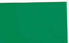Made in USA - 1 Piece, 20" Wide x 20" Long Plastic Shim Stock Sheet - Green, ±10% Tolerance - Exact Tooling