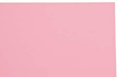 Made in USA - 1 Piece, 20" Wide x 20" Long Plastic Shim Stock Sheet - Pink, ±10% Tolerance - Exact Tooling