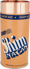 Made in USA - 100 Inch Long x 6 Inch Wide x 0.006 Inch Thick, Roll Shim Stock - Copper - Exact Tooling