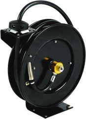 T&S Brass - 35' Spring Retractable Hose Reel - 300 psi, Hose Included - Exact Tooling