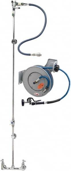 T&S Brass - 35' Spring Retractable Hose Reel - 300 psi, Hose Included - Exact Tooling