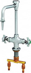 T&S Brass - Standard with Hose Thread, 2 Way Design, Deck Mount, Laboratory Faucet - Lever Handle - Exact Tooling