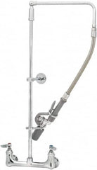 T&S Brass - No Spout, 2 Way Design, Wall Mount, Wall Pre Rinse Faucet Assembly - Lever Handle - Exact Tooling