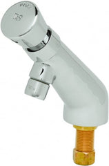 T&S Brass - Push Button Handle, Deck Mounted Bathroom Faucet - One Handle, No Drain, 6 Cast Spout - Exact Tooling