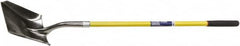 Ability One - 11-1/2" High x 9-1/2" Wide Square Steel Shovel - 48" Long Fiberglass Straight Handle - Exact Tooling