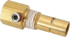 Conrader - 1/2 x 1/2" Brass Check Valve - In-Tank, FNPT x MNPT - Exact Tooling
