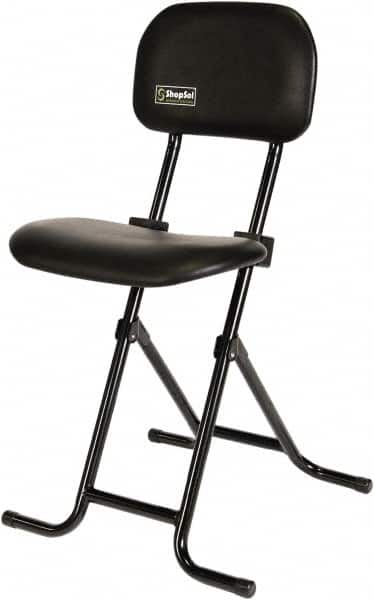 ShopSol - Swivel & Adjustable Stools Type: Sit-Stand Stool Base Type: Tubular Steel - Exact Tooling