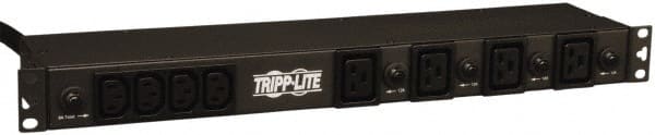 Tripp-Lite - 20 Outlets, 200/240 Volts, 30 Amps, 15' Cord, Power Outlet Strip - Rack Mount, 5-15R NEMA Configuration, 19" Strip - Exact Tooling