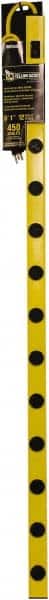 Woods PRO - 12 Outlets, 125 Volts, 15 Amps, 6' Cord, Power Outlet Strip - Keyhole Mount, 5-15 NEMA Configuration, 48-1/2" Strip, cULus - Exact Tooling
