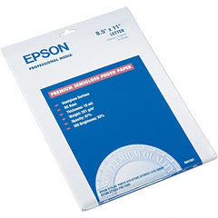 Epson - 8-1/2" x 11" White Photo Paper - Use with Inkjet Printers - Exact Tooling