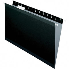 Pendaflex - 9-1/2 x 14-1/2", Legal, Black, Hanging File Folder - 11 Point Stock, 1/5 Tab Cut Location - Exact Tooling