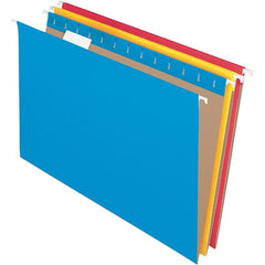 Pendaflex - 9-1/2 x 16", Legal, Assorted Colors, Hanging File Folder - 11 Point Stock, 1/5 Tab Cut Location - Exact Tooling