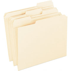 Pendaflex - 10 x 12-1/2", Letter Size, Manila, File Folders with Top Tab - 11 Point Stock, 1/3 Tab Cut Location - Exact Tooling