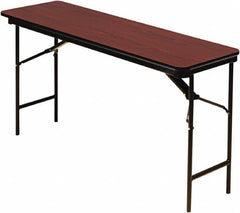 ICEBERG - 18" Long x 72" Wide x 29" High, Folding Table - Mahogany - Exact Tooling