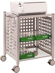 Vertiflex Products - Gray Printer/Copier Stand - Use with Printer, Fax Machines, Personal Copiers - Exact Tooling