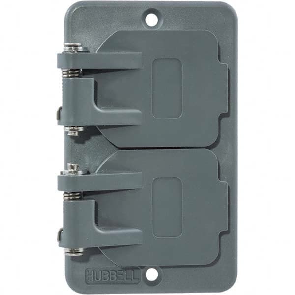 Hubbell Wiring Device-Kellems - Electrical Outlet Box & Switch Box Accessories Accessory Type: Box Cover Material: PBT Resin - Exact Tooling