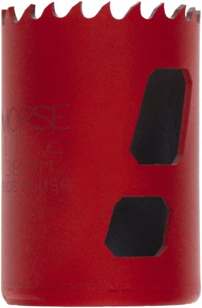 M.K. MORSE - 1-1/4" Diam, 1-15/16" Cutting Depth, Hole Saw - Bi-Metal Saw, Toothed Edge - Exact Tooling