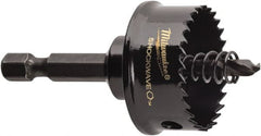 Milwaukee Tool - 1-3/8" Diam, 5/8" Cutting Depth, Hole Saw - Bi-Metal Saw, Toothed Edge - Exact Tooling
