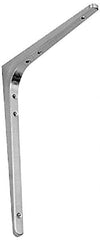 Sugatsune - 78 Lb Capacity, Satin Stainless Steel Coated, Shelf Bracket - 9-7/16" Long, 11-7/8" Wide - Exact Tooling