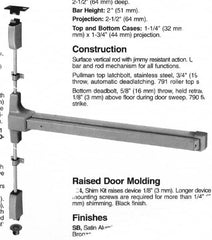 Yale - Flatbars Hand: RHR Rating: Panic Rated - Exact Tooling