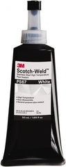 3M - 50 mL Tube White Pipe Sealant - Dimethacrylate, 400°F Max Working Temp, For Seal Hydraulic & Pneumatic Pipes & Fittings - Exact Tooling