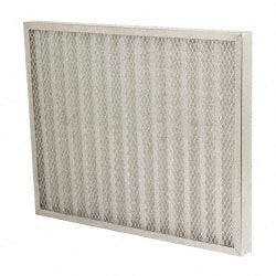 Made in USA - 20" Noml Height x 25" Noml Width x 2" Noml Depth, 76% Capture Efficiency, Permanent Air Filter - MERV 7, Aluminum Cloth & Mesh, Integrated Aluminum Frame, 300 Max FPM, 800 CFM, For Any Unit - Exact Tooling