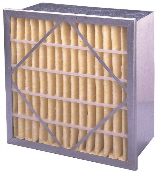 PrecisionAire - 20" Noml Height x 20" Noml Width x 12" Noml Depth, 65% Capture Efficiency, Rigid Box Air Filter - MERV 11, Synthetic Polypropylene, Integrated Corrosion-Resistant Steel Frame, 1,400 CFM - Exact Tooling