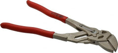 Knipex - 10" OAL, Pipe Wrench Tongue & Groove Pliers - Smooth Smooth Jaws, Standard Head - Exact Tooling
