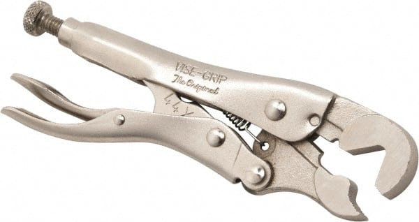 Irwin - 4" OAL Locking Jaw Locking Pliers - 1/4 to 9/16" Jaw Opening, Standard Handle - Exact Tooling
