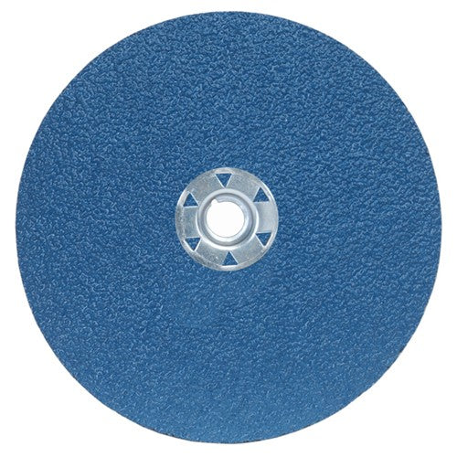 7″ × 1/4″ × 5/8″-11 NorZon BlueFire F826 Fiber Disc 24 Grit Ceramic Alumina/Zirconia Alumina - Exact Tooling