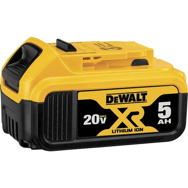 DeWALT - 20 Volt Lithium-Ion Power Tool Battery - 5 Ahr Capacity, 1-1/2 hr Charge Time, Series MAX - Exact Tooling