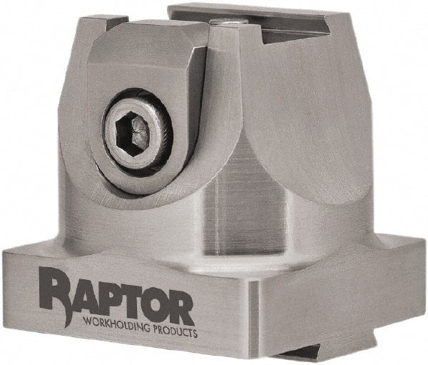 Raptor Workholding - 3/4" Jaw Width, 2" High x 2.07" Long x 2.07" Wide Dovetail Vise - For Use with 4 & 5 Axis Workholding Systems - Exact Tooling
