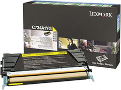 Lexmark - Yellow Toner Cartridge - Use with Lexmark C734, C736, X734, X738 - Exact Tooling